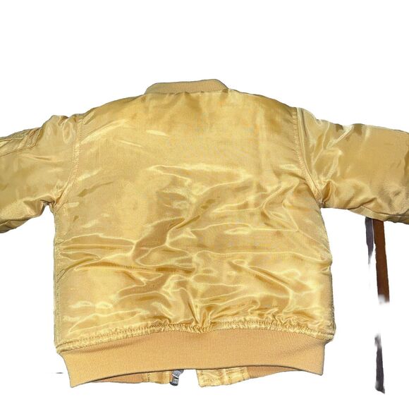 dip Yellow‎ Infant Bomber Pilot Jacket (Size 6-12M) Frequent Flyer USA Wind &Sky - Picture 2 of 11